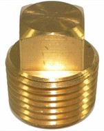 Brass Square Head Thread Solid Plug