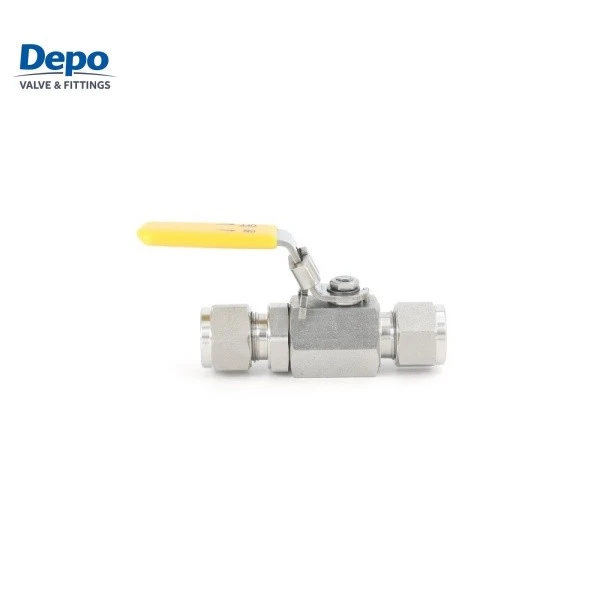 Pressjoni Għolja Metrika Double Ferrule Hex Strument Ball Valve