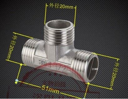 Stainless Steel Tee Connector Female Or Male